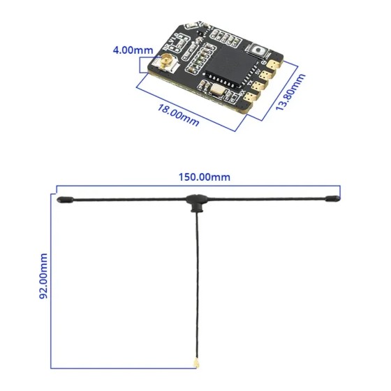 Original BR3 Elrs 915MHz for Long Range Traverser Plastic and Metal Tool for RC Drones Accessories